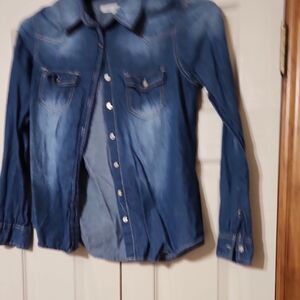 Wishful Park Blue Denim Shirt